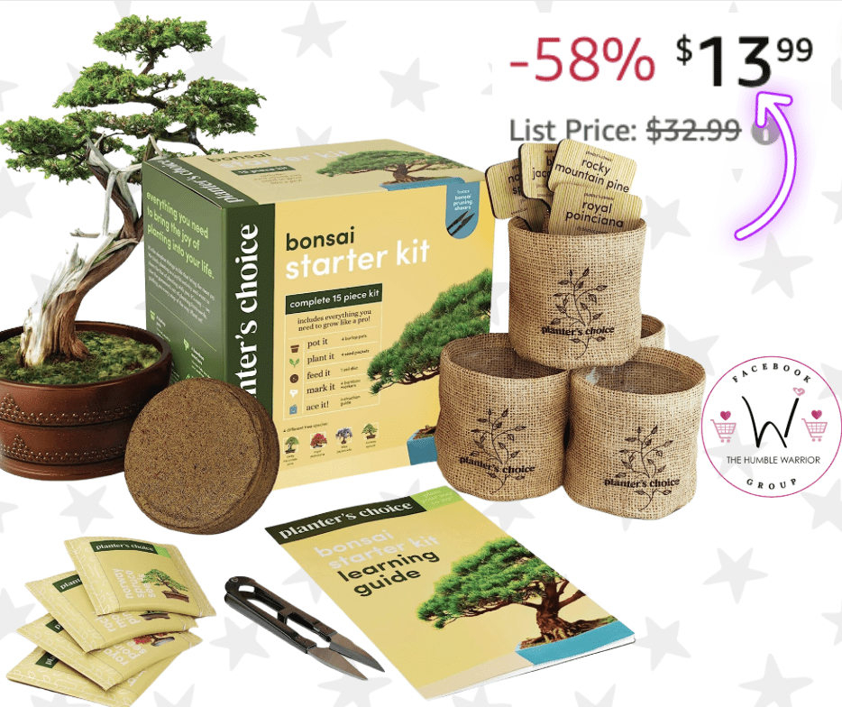 Planter’s Choice Bonsai Tree Starter Kit!